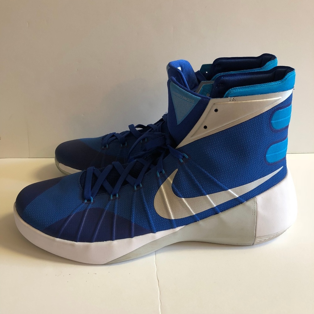 NIKE BASKETBALL HYPERDUNK 2015 GAME SHOES BLUE 16